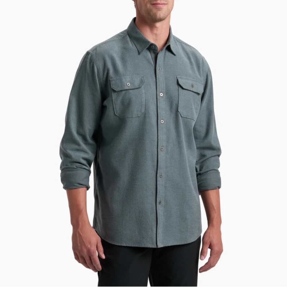 Kuhl Men’s Descendr Long Sleeve Soft Lightweight Shirt Size XL Color Overcast